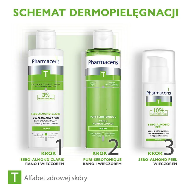 „Pharmaceris T Sebo-Almond Peel“ naktinis kremas su 10 % migdolų rūgštimi