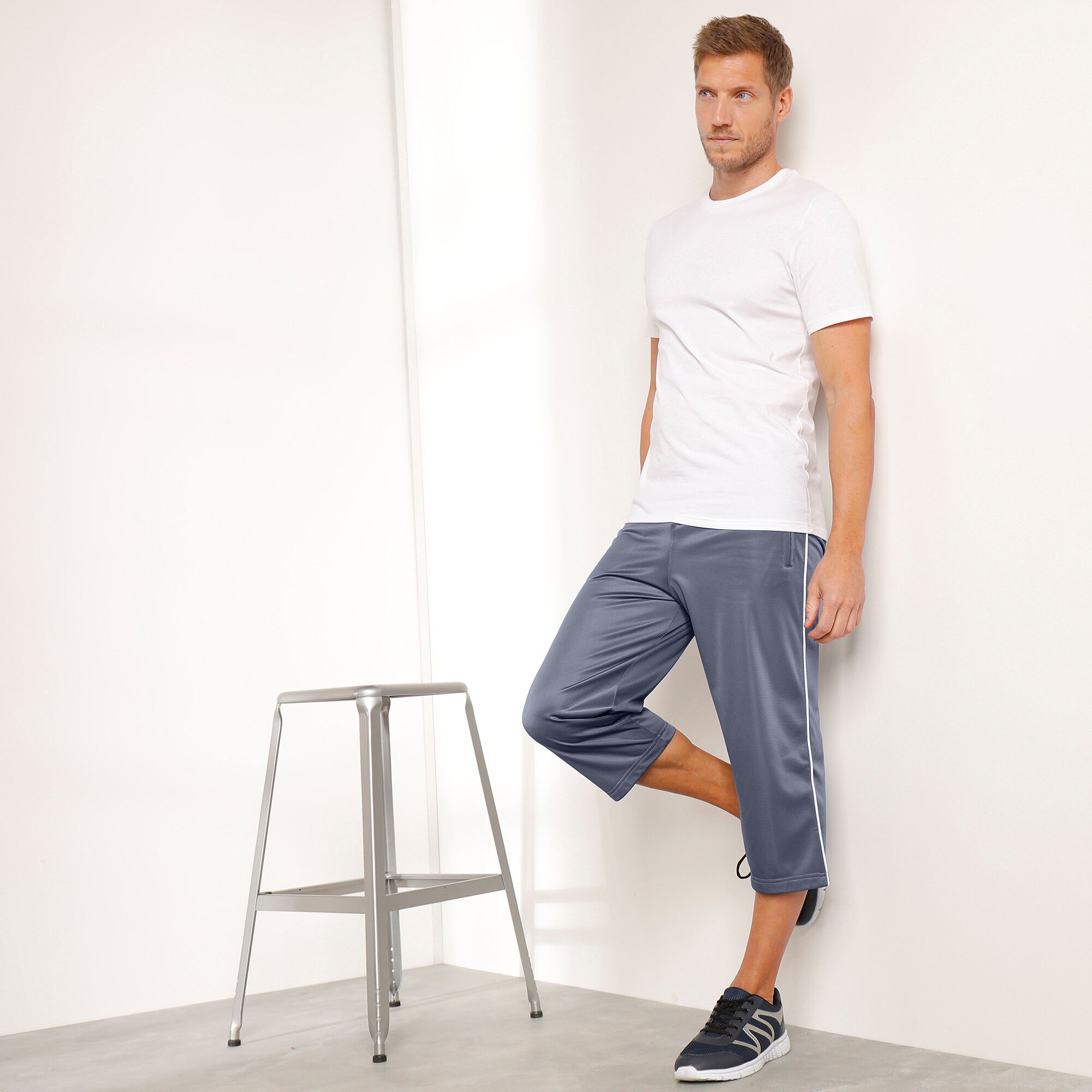 Pantacourt sport microfibre intérieur gratté