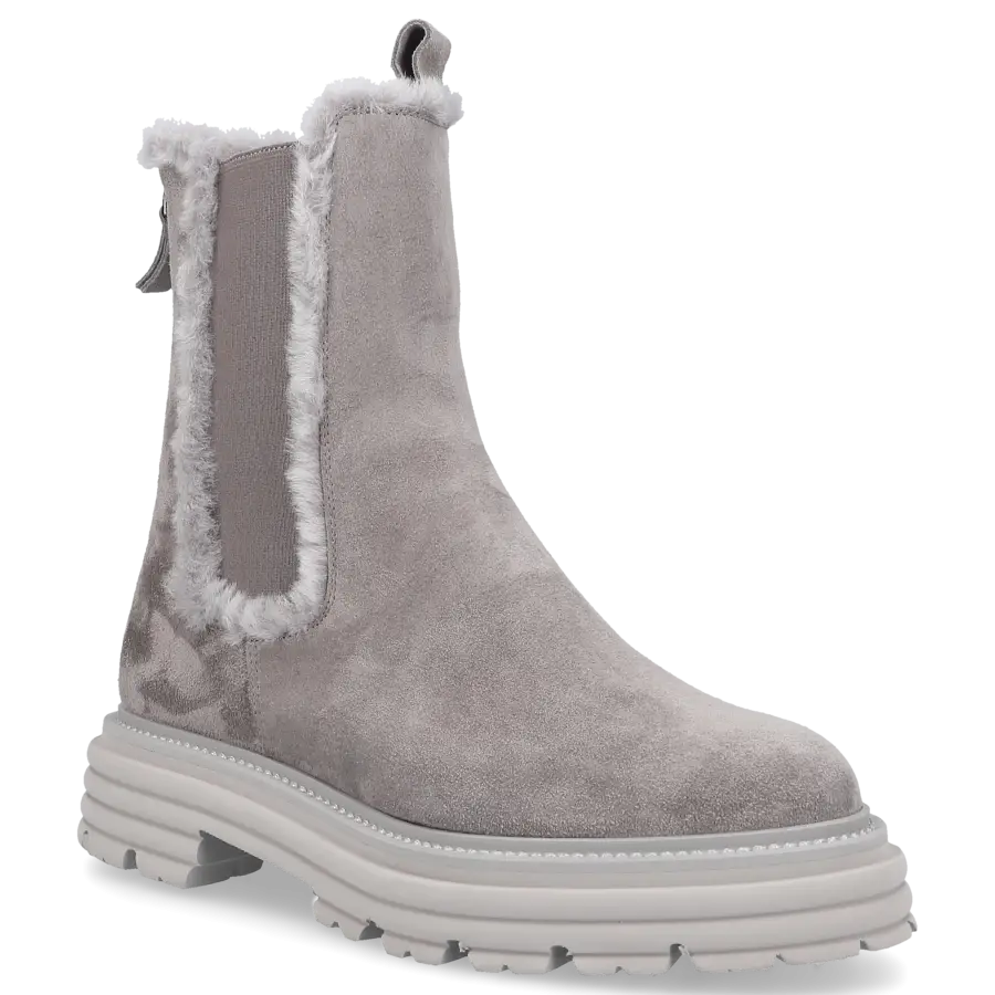 305 SOBE - Chelsea Boots ENGADIN Veloursleder - grau