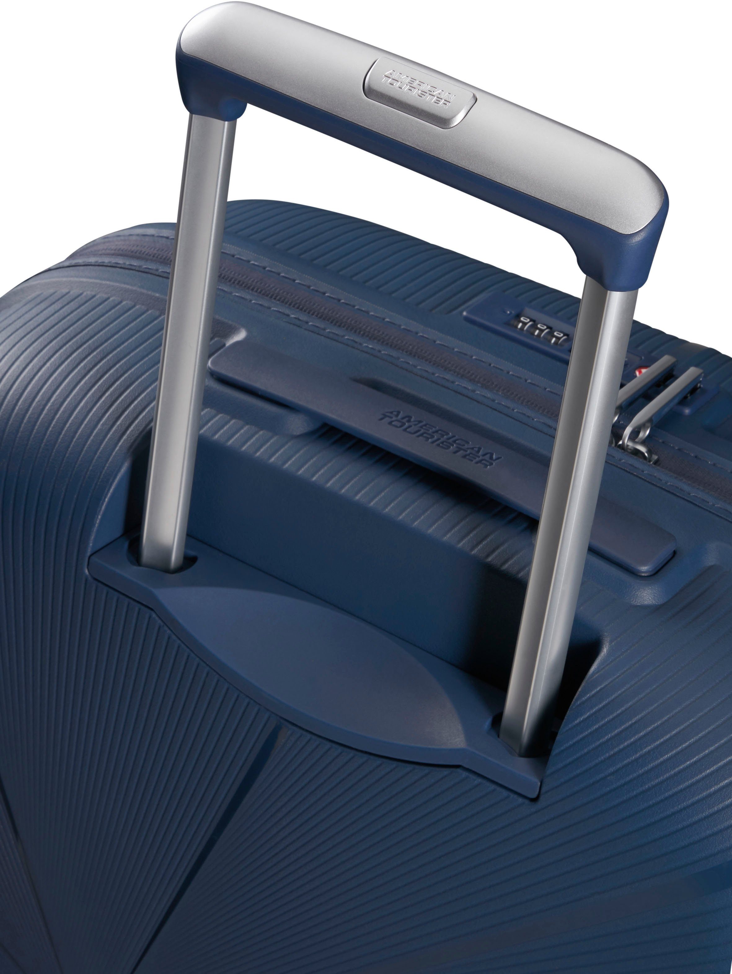 American Tourister® Hartschalen-Trolley Starvibe, navy, 55 cm, 4 Rollen, mit Volumenerweiterung; enthält recyceltes Material