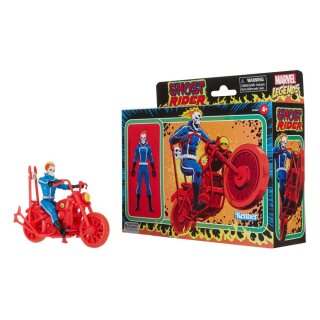 Marvel Legends Retro Collection Actionfigur mit Fahrzeug - Ghost Rider