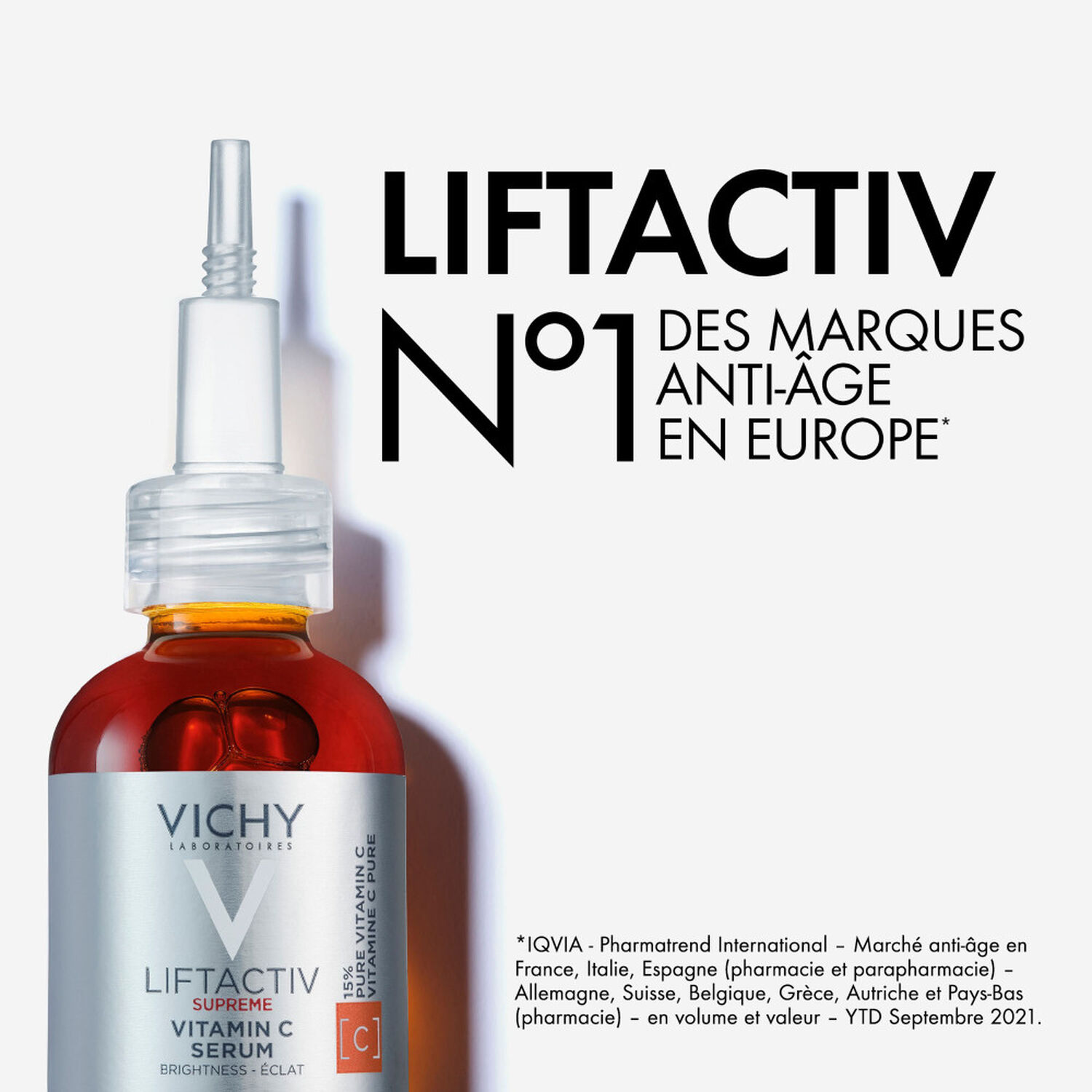 Vichy Liftactiv Suprême Sérum Eclat Anti-Rides à la Vitamine C Pure 20 ml