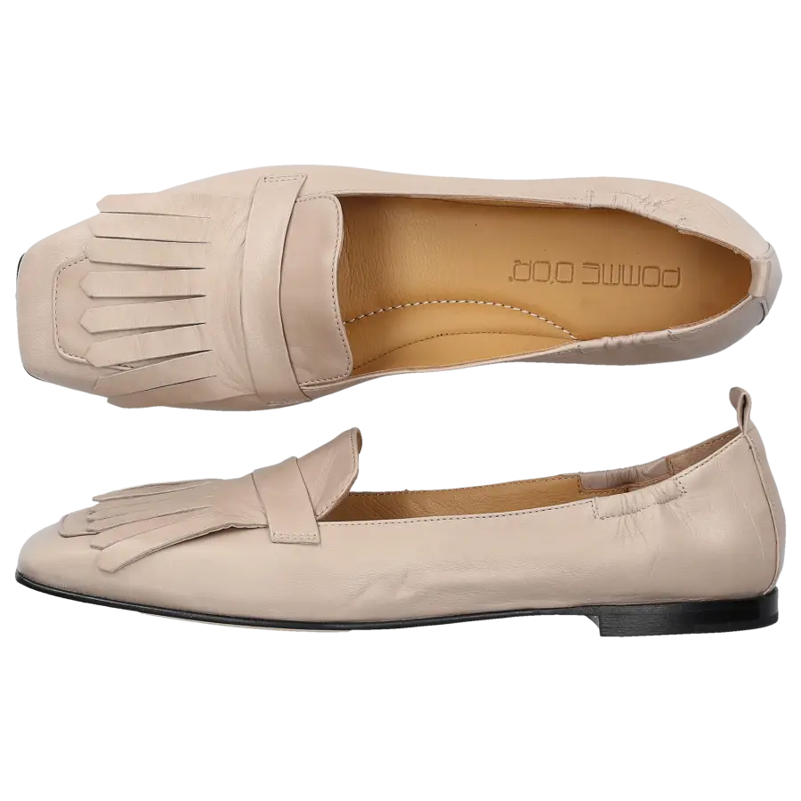 Pomme D`OR - Ballerinas Klassisch 0182 Kalbsleder - grau