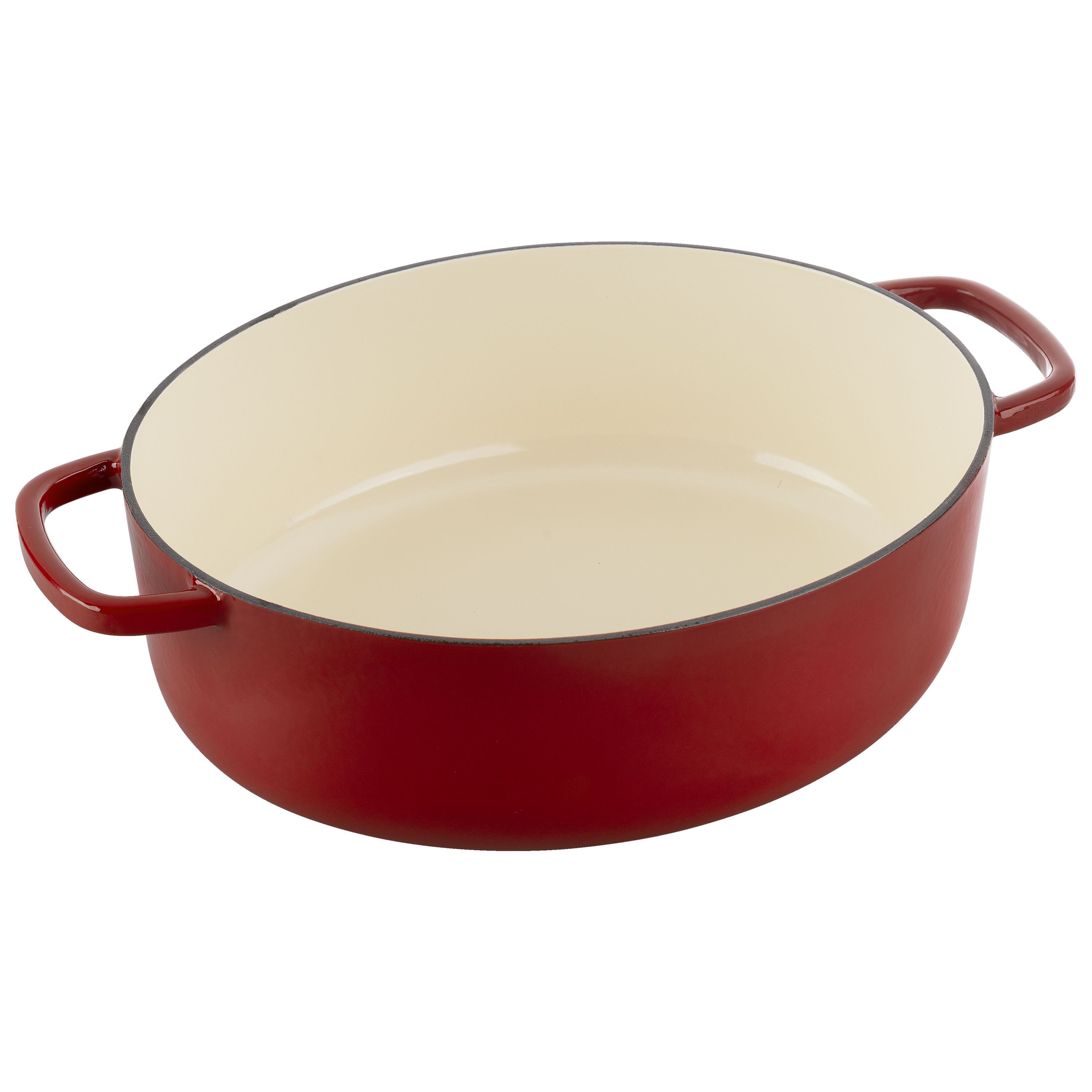 Cocotte 29 cm, oval, Rot, Gusseisen