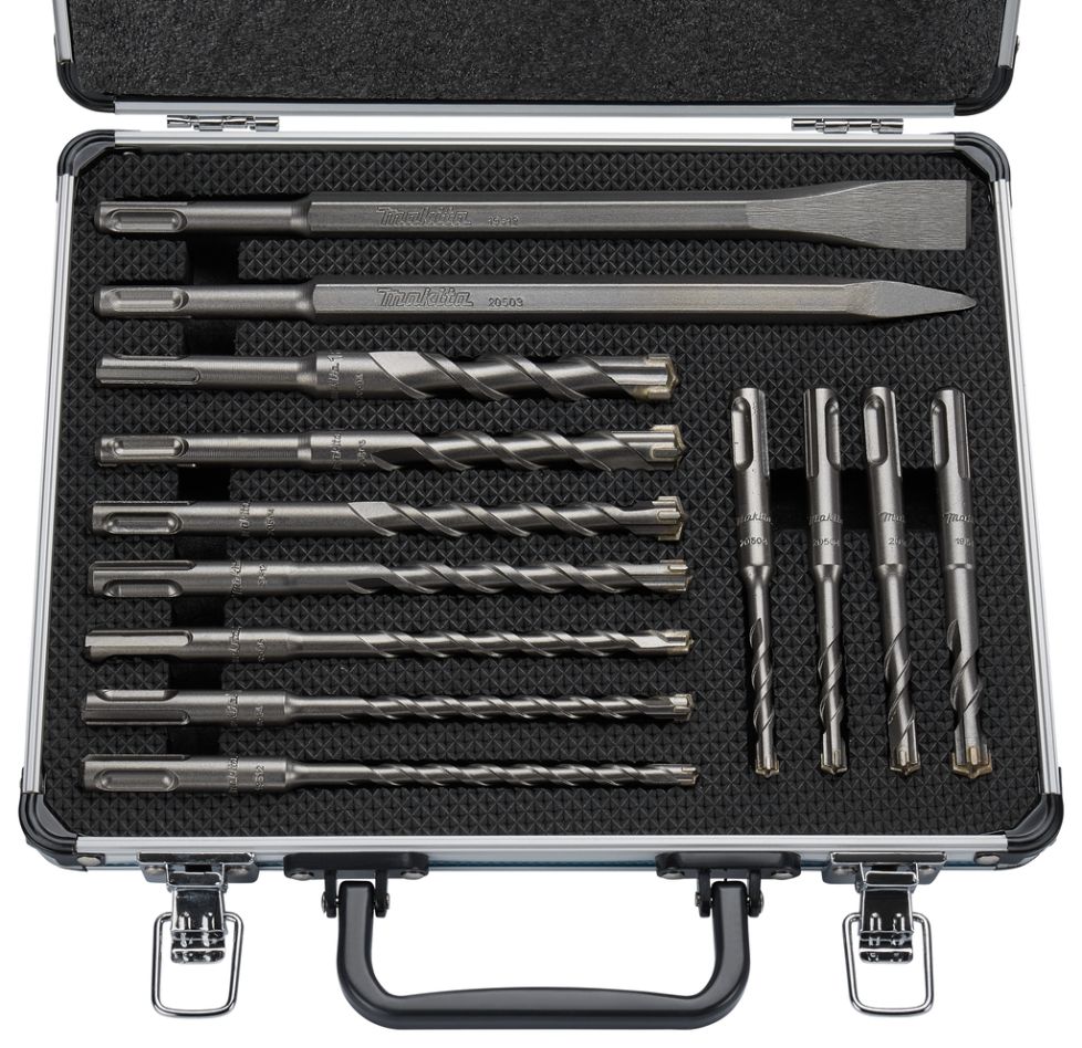 Макита додатна опрема B-64674 PB4S: Сет бушилица/длета од 13 делова