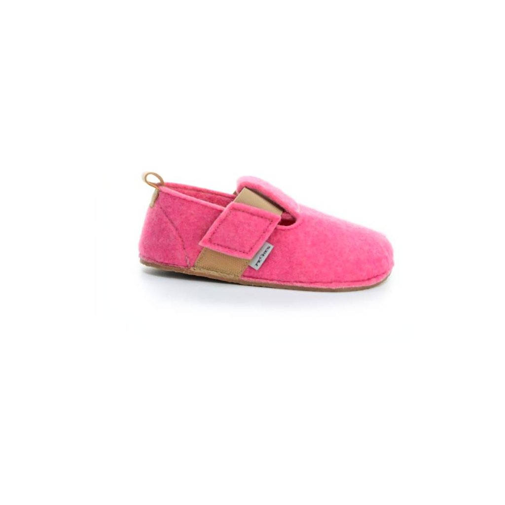 Pegres BF05U Rosa Barfußhauschuhe aus Filz