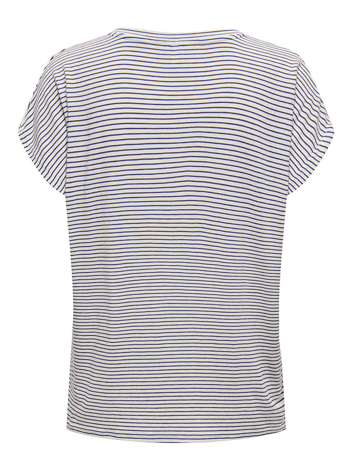 ONLY Shirt in Weiß/ Dunkelblau günstig kaufen