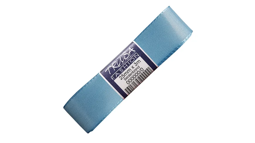 TRUBA Seidenband mit Webkante hellblau 0404-2529-0003 3 m hellblau