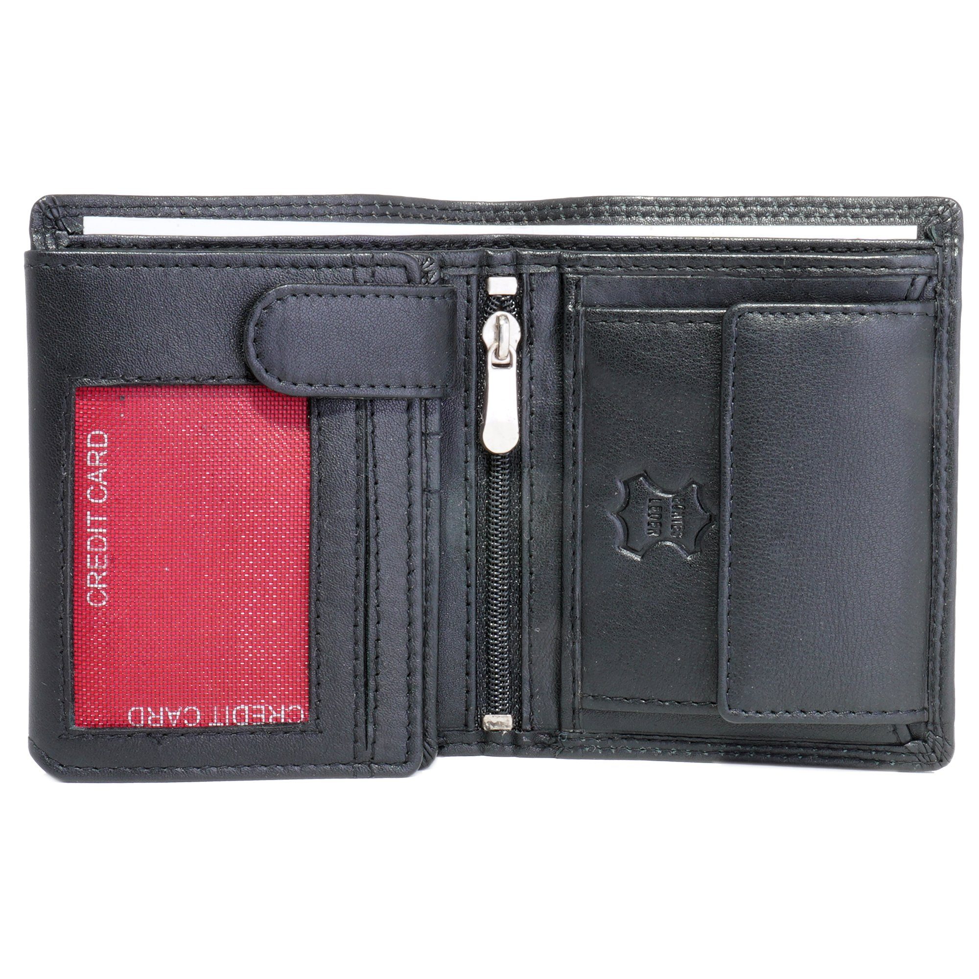 COLOGNELEDER Geldbörse GB-01, Kartenfächer, RFID-Schutz, inkl. Box, Münzfach