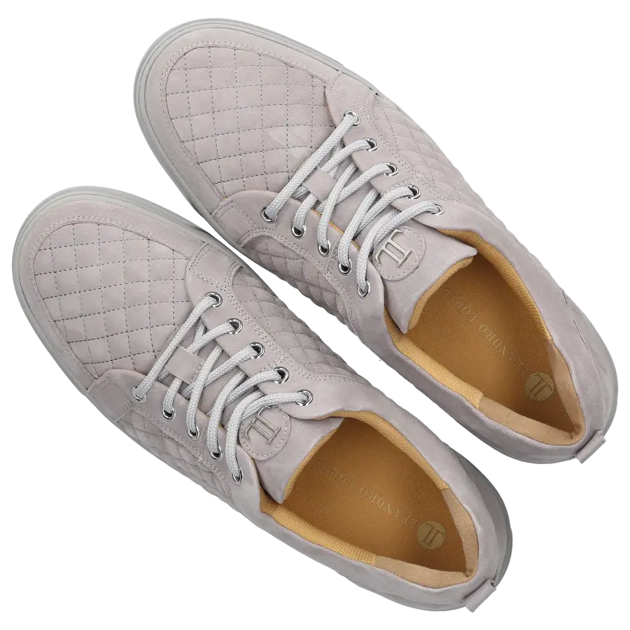 Leandro Lopes - Sneaker low Clash Nubukleder - grau