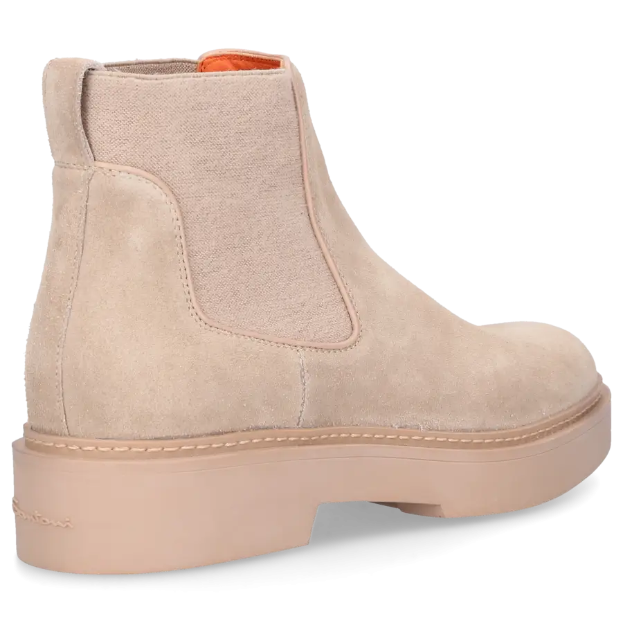 Santoni - Chelsea Boots 58932 Veloursleder - beige