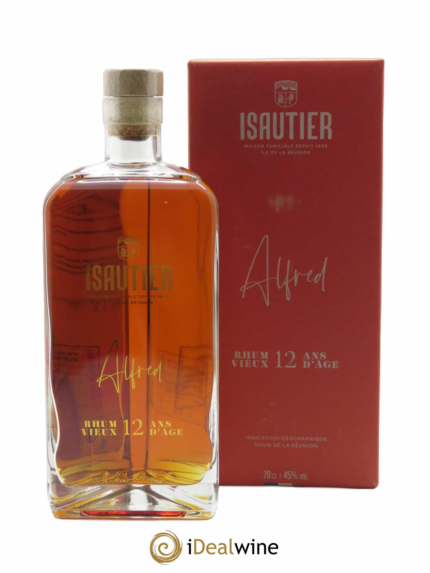 Rum Isautier 12 ans Alfred Rhum Vieux (70cl)  - Lot de 1 Bouteille