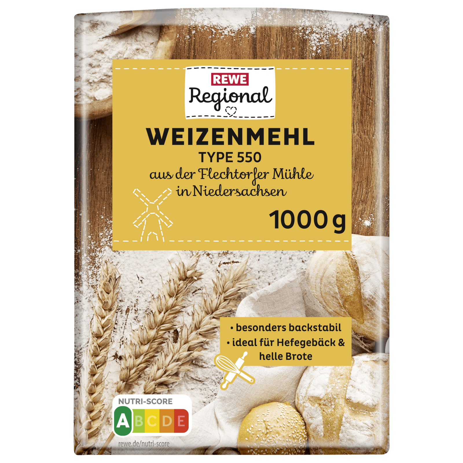 REWE Regional Weizenmehl Typ 550 1kg