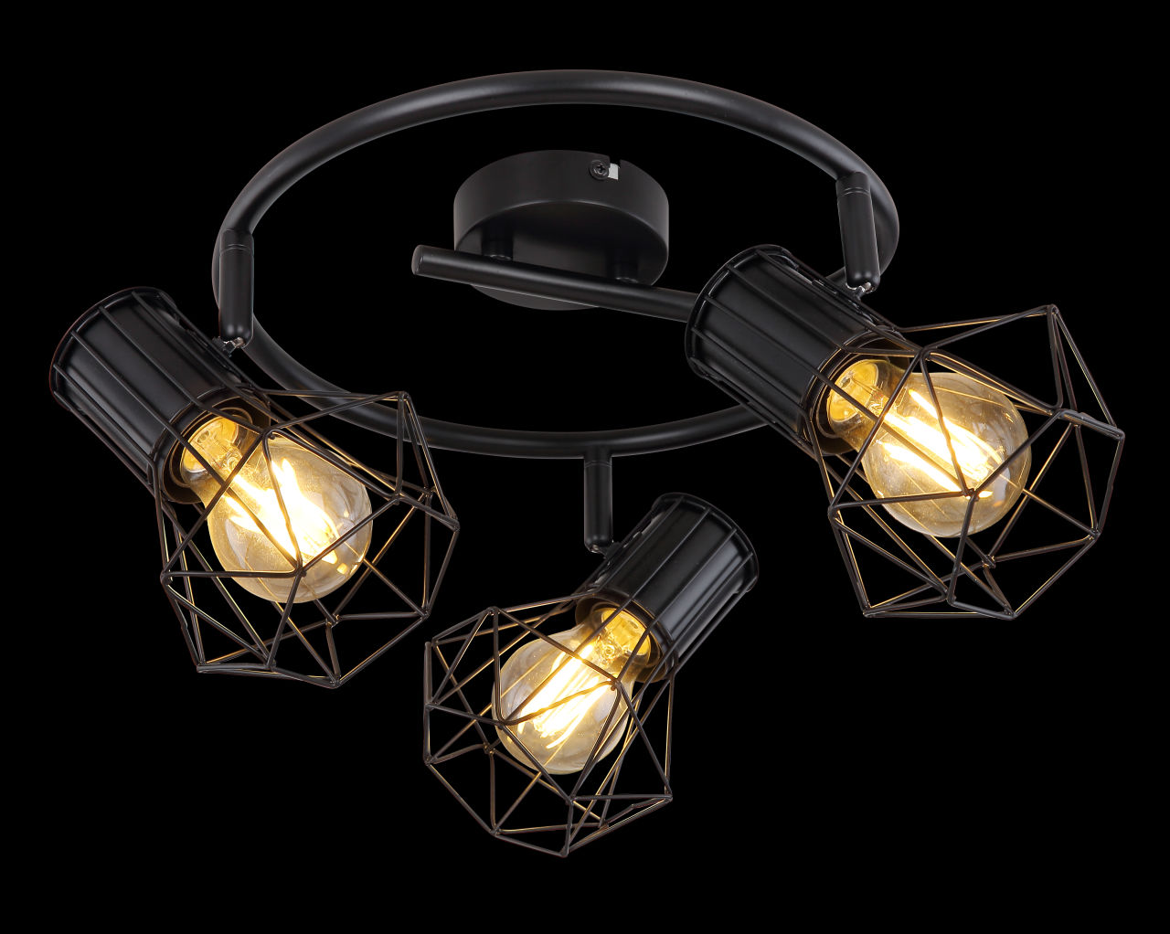 Globo Lighting - PRISKA - Strahler Metall schwarz, 3x E27