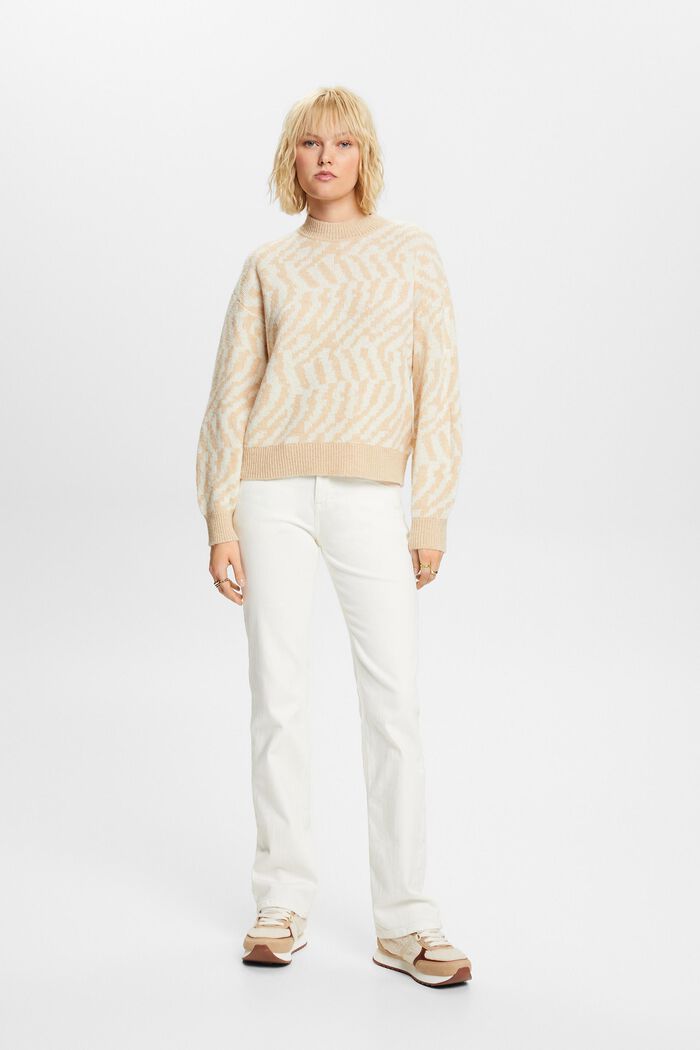 Pullover mit abstraktem Jacquard-Design