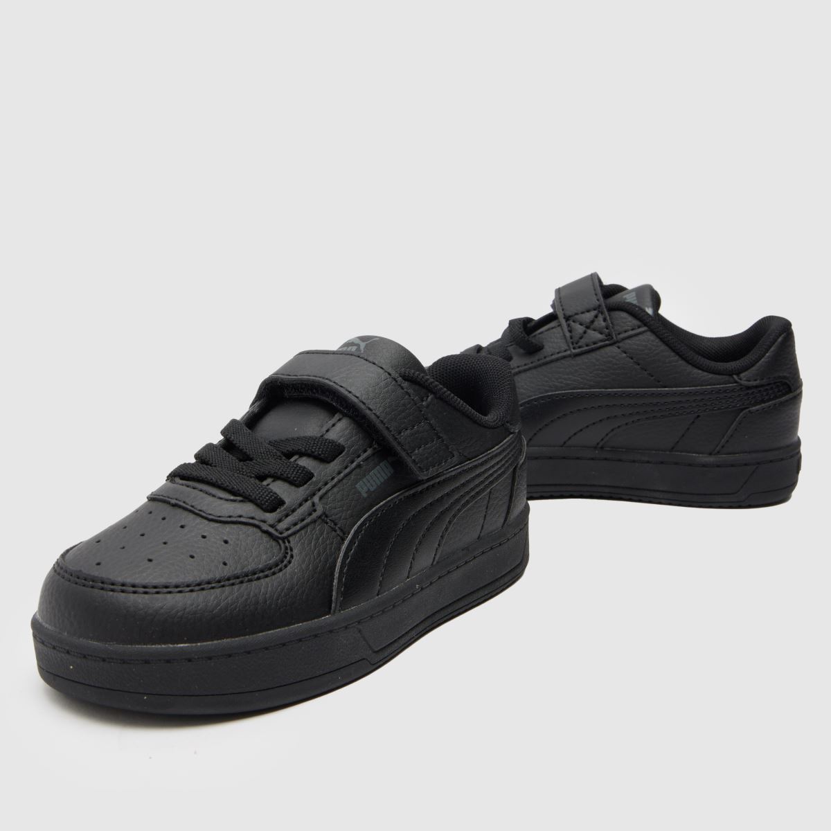 PUMA svarta Caven 2.0 småbarnsskor