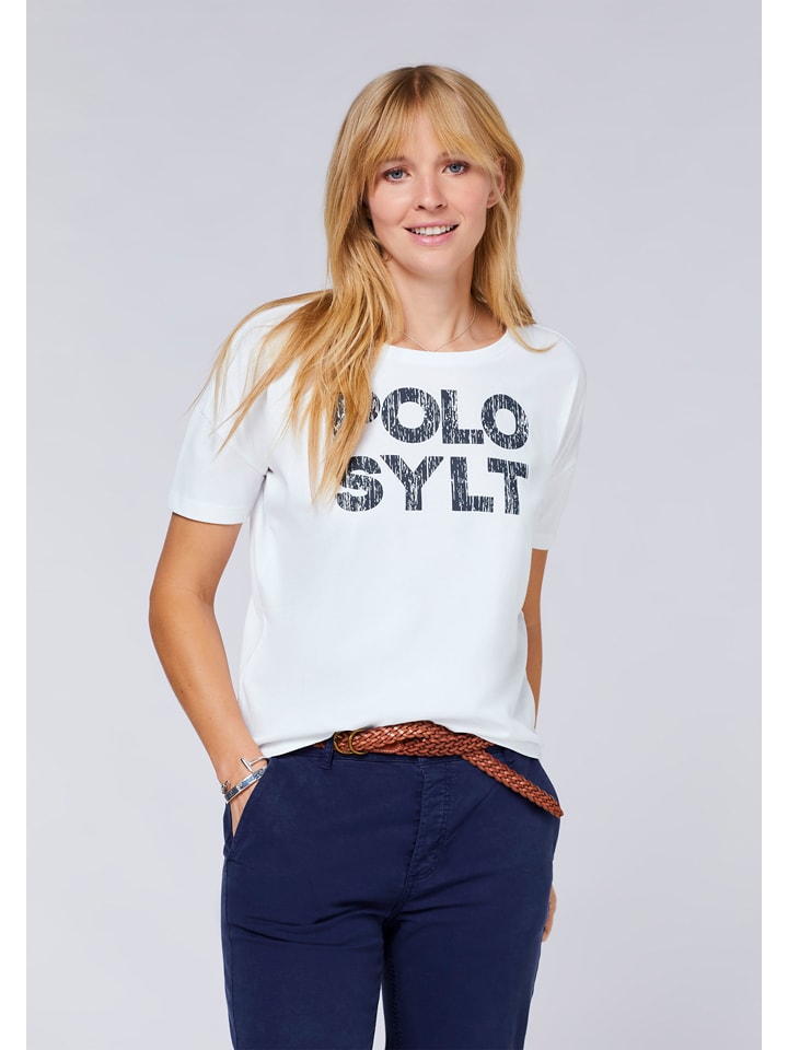Polo Sylt Shirt in Weiß günstig kaufen