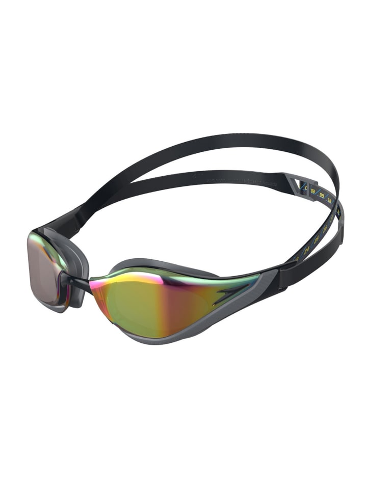 Speedo Schwimmbrille Fastskin Pure Focus Mirror in Schwarz-Grau günstig kaufen onesize