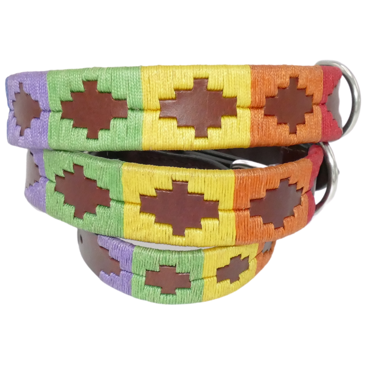 Kipita Hundehalsbänder Kipita Polo Halsband Rainbow L