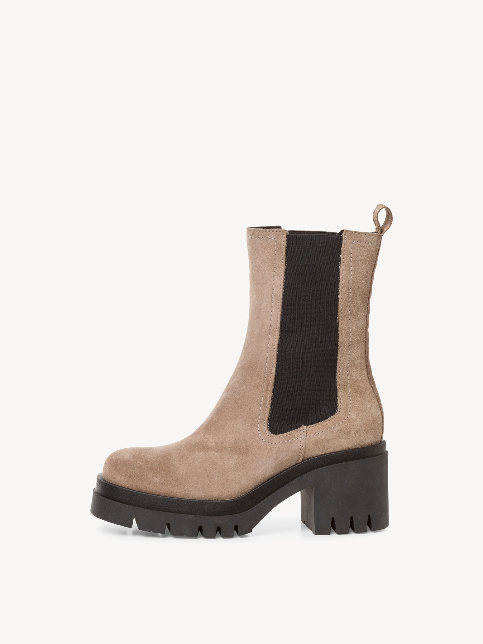 Bottine Chelsea en cuir - marron