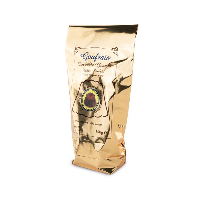 Goufrais Kakaokonfekt in der Goldtüte 150g