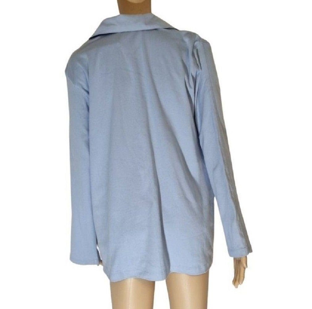 Bellezza Umstandsshirt N-22234 hellblau knopflos