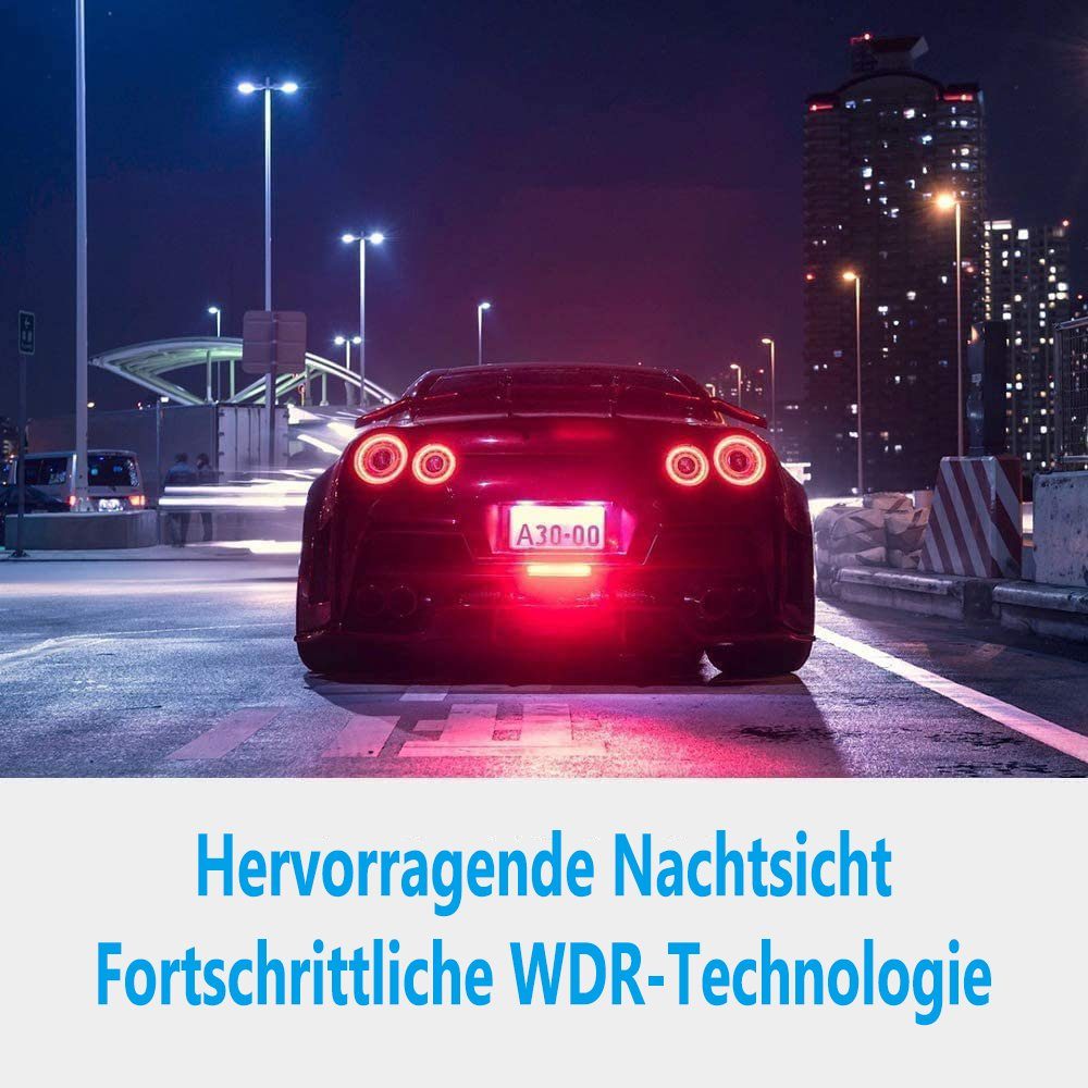 GelldG Dashcam Auto Vorne und Hinten Autokamera, 3,8 Zoll HD 1080P Dashcam