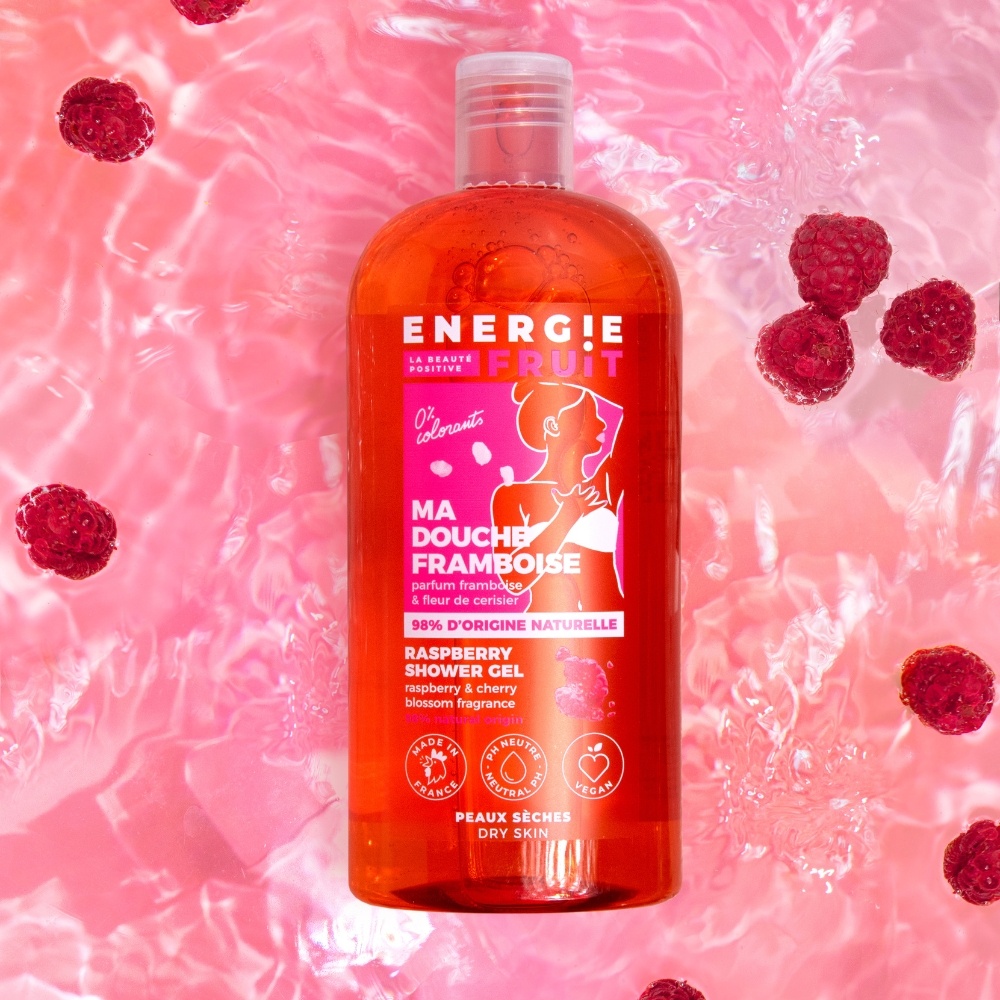 energie fruit MA DOUCHE SOIN |FRAMBOISE Gel douche pH neutre