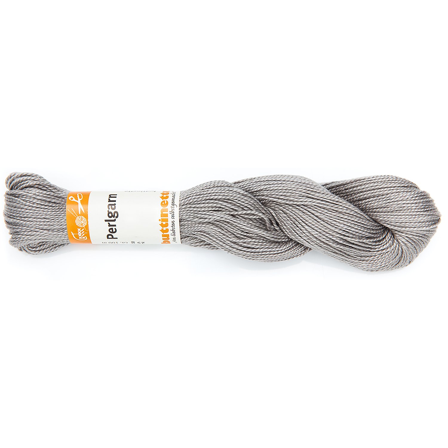 buttinette Perlgarn, grau, 25g-Strang