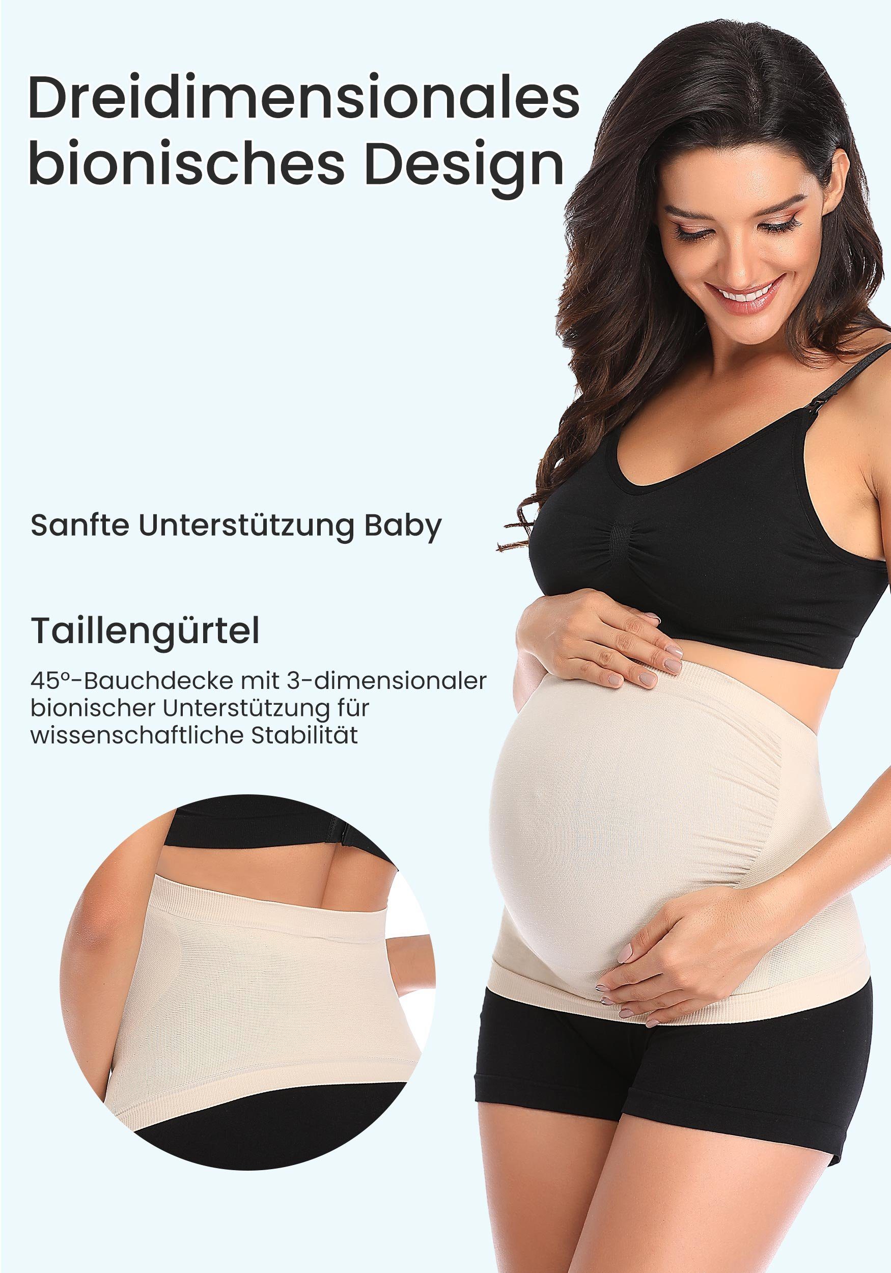 MAGICSHE Schwangerschaftsgürtel Atmungsaktiver Stretch-Rückenstützgürtel
