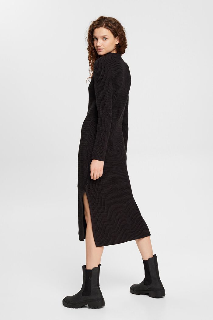 Strick-Midikleid aus Baumwollmix