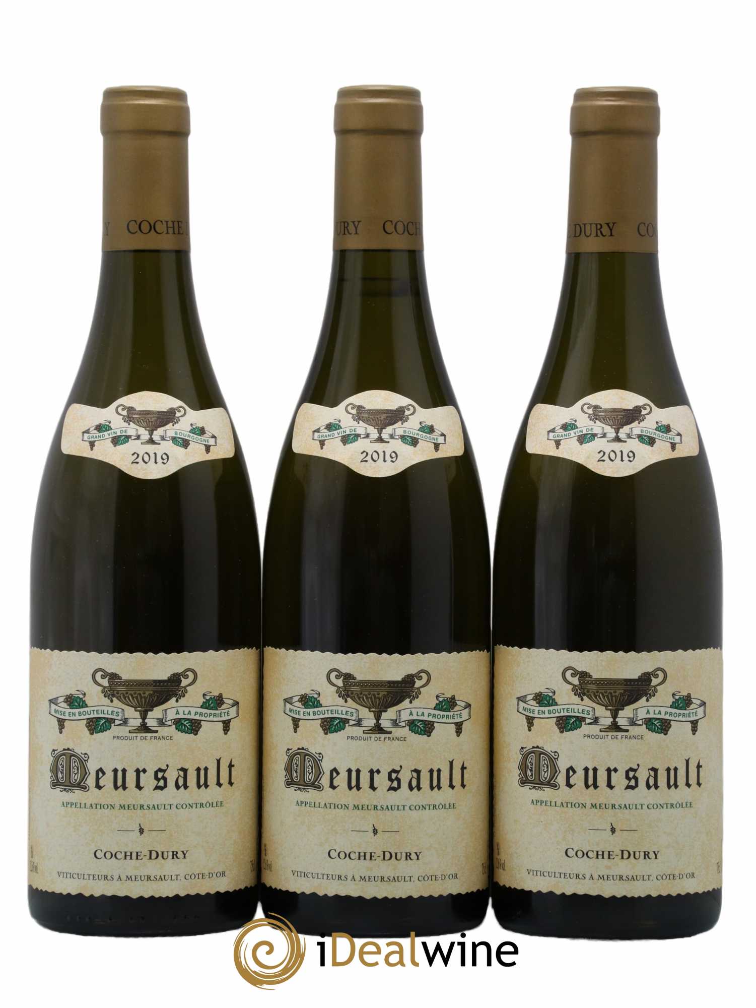 Meursault Coche Dury (Domaine)  2019 - Lot de 3 Bouteilles
