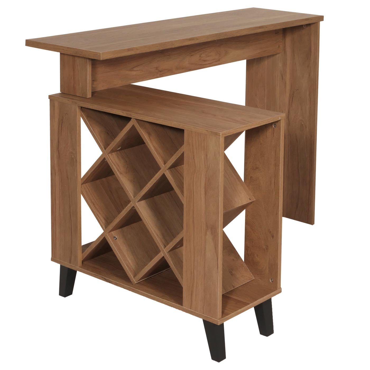 MCW Bartisch MCW-M45-B, Mit Weinregal