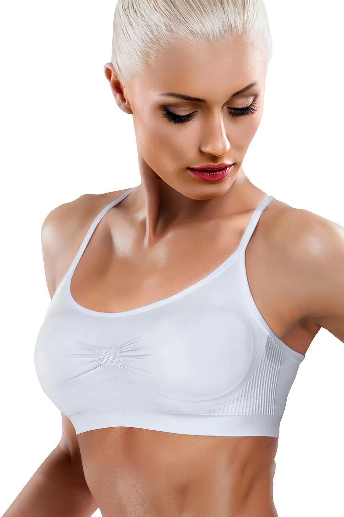 Miorre  Schwarzer Ultra Comfort Seamless Soft Cup Sport-BH für Damen