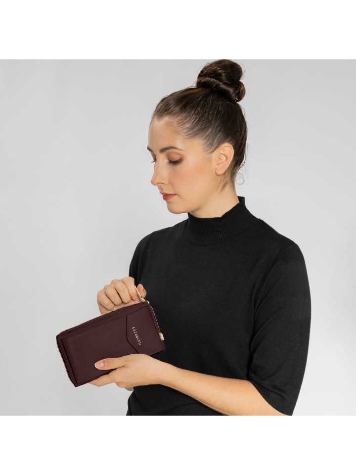 Lazarotti Bologna Leather Handytasche Leder 11 cm in burgundy günstig kaufen onesize