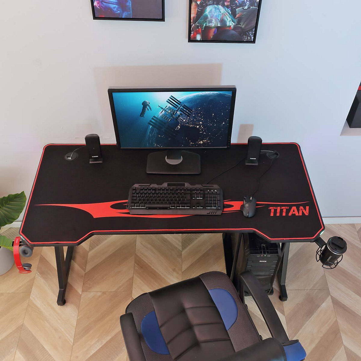 Gaming Tisch TITAN LED Beleuchtung