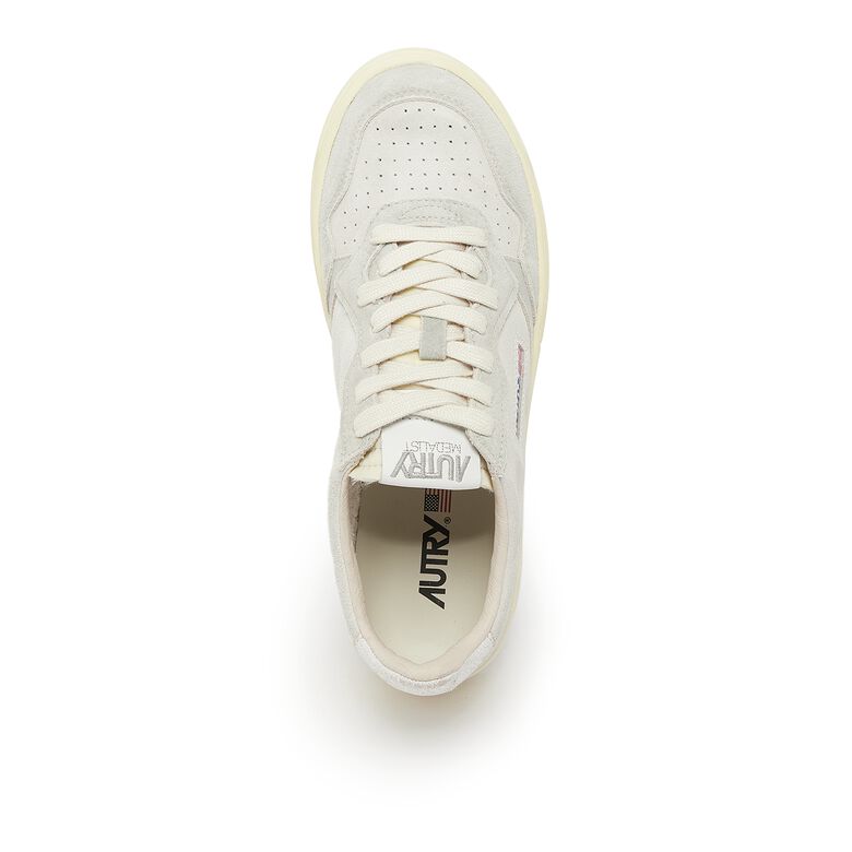 Autry Medalist Low Man XS10 mixsuede cream/wht