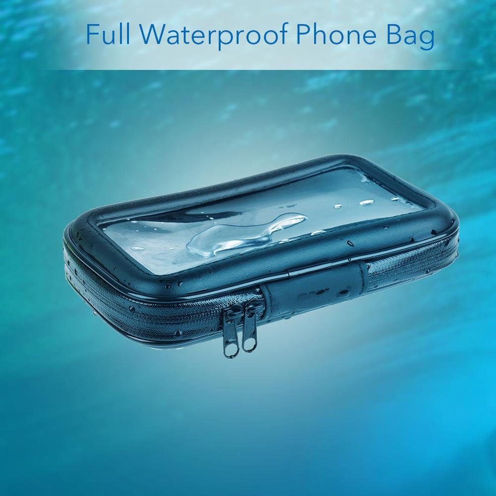 OLi Fahrradhalterung Wasserdicht Handyhalterung Motorrad Bike Lenkertasche Handy-Halterung, (bis 6,70 Zoll, Fahrad Halterung schützgegen Rägen)