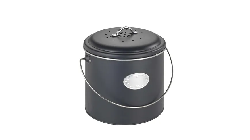 WENKO Komposteimer Nero 6l schwarz, silber