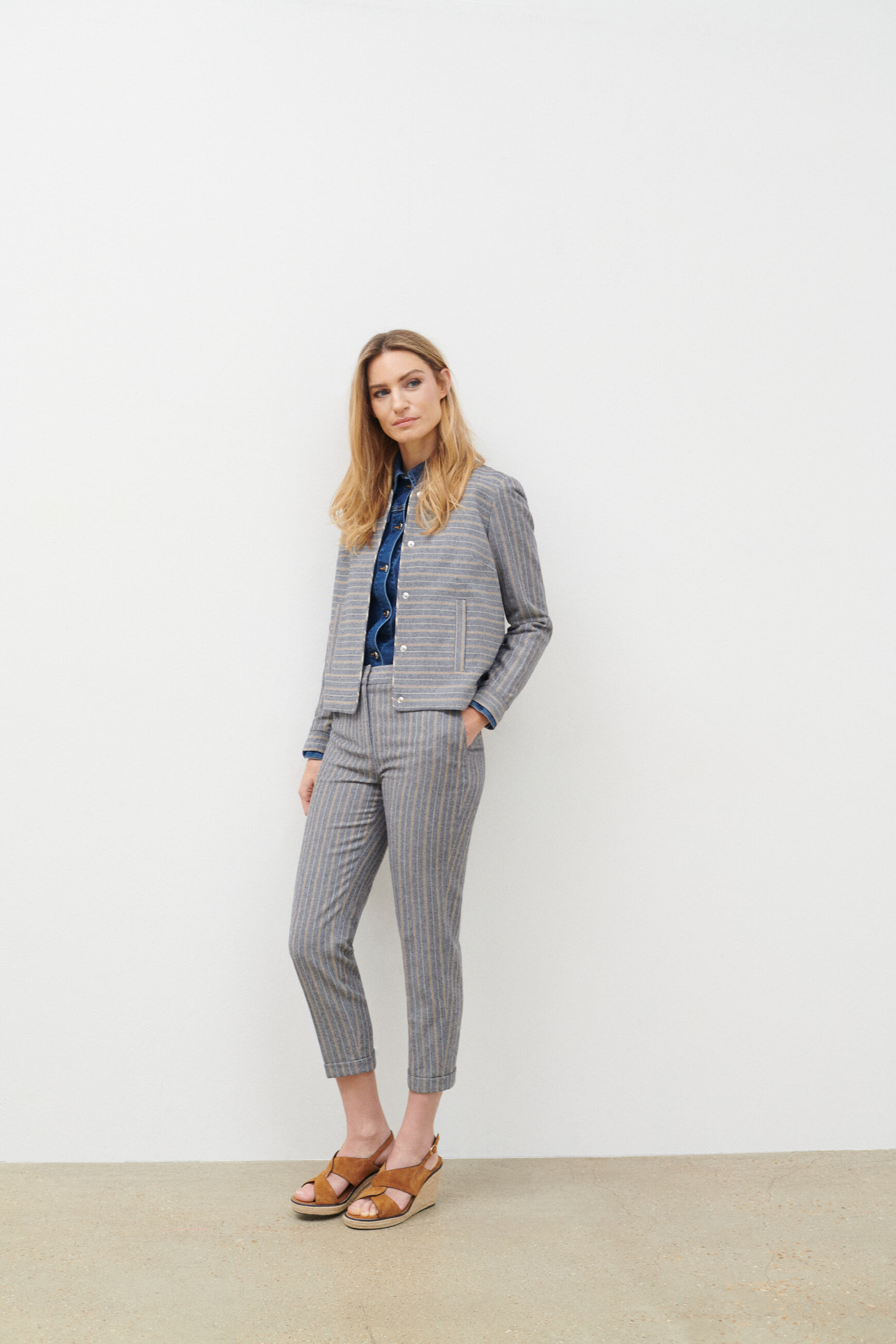 pantalon danny bleu marine femme