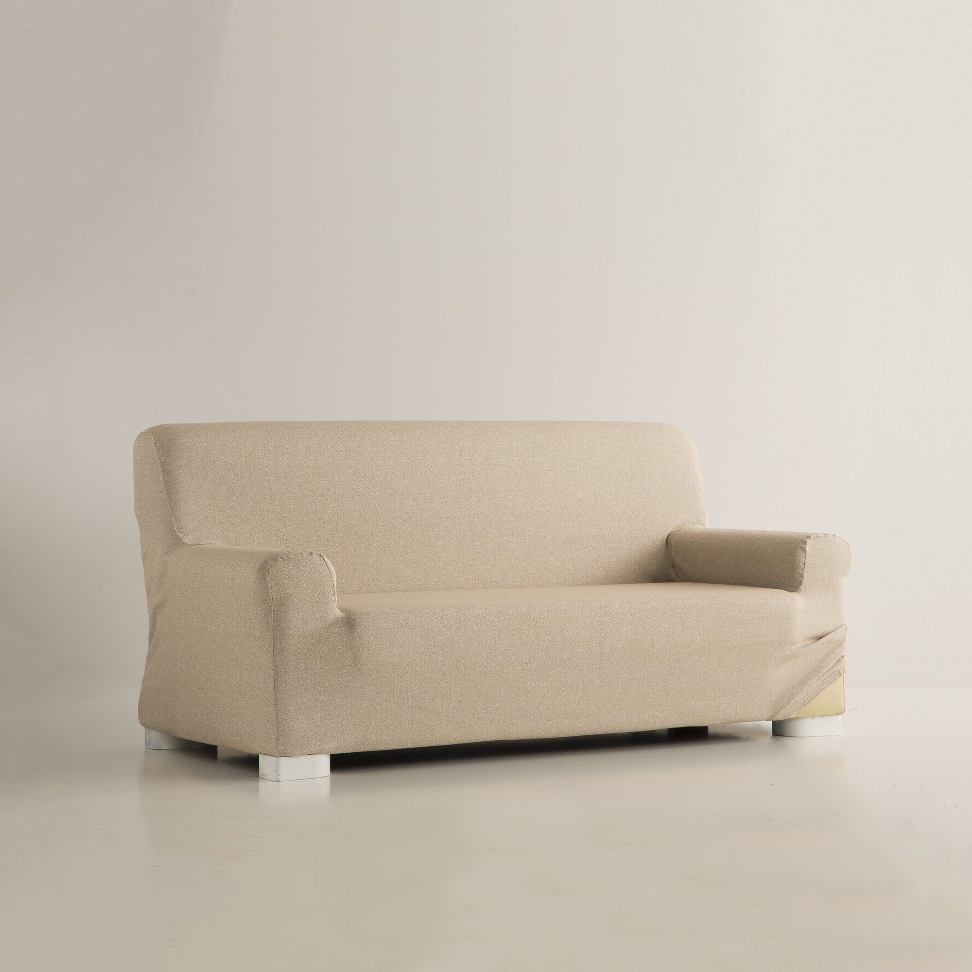 Housse extensible jacquard chiné fauteuil canapé