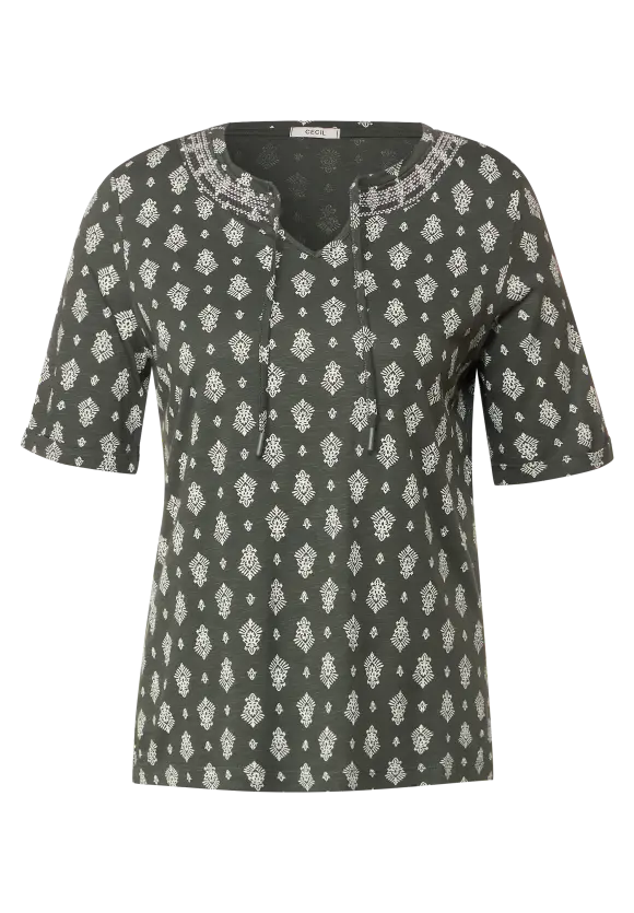 CECIL Tunikashirt mit Smock Detail
