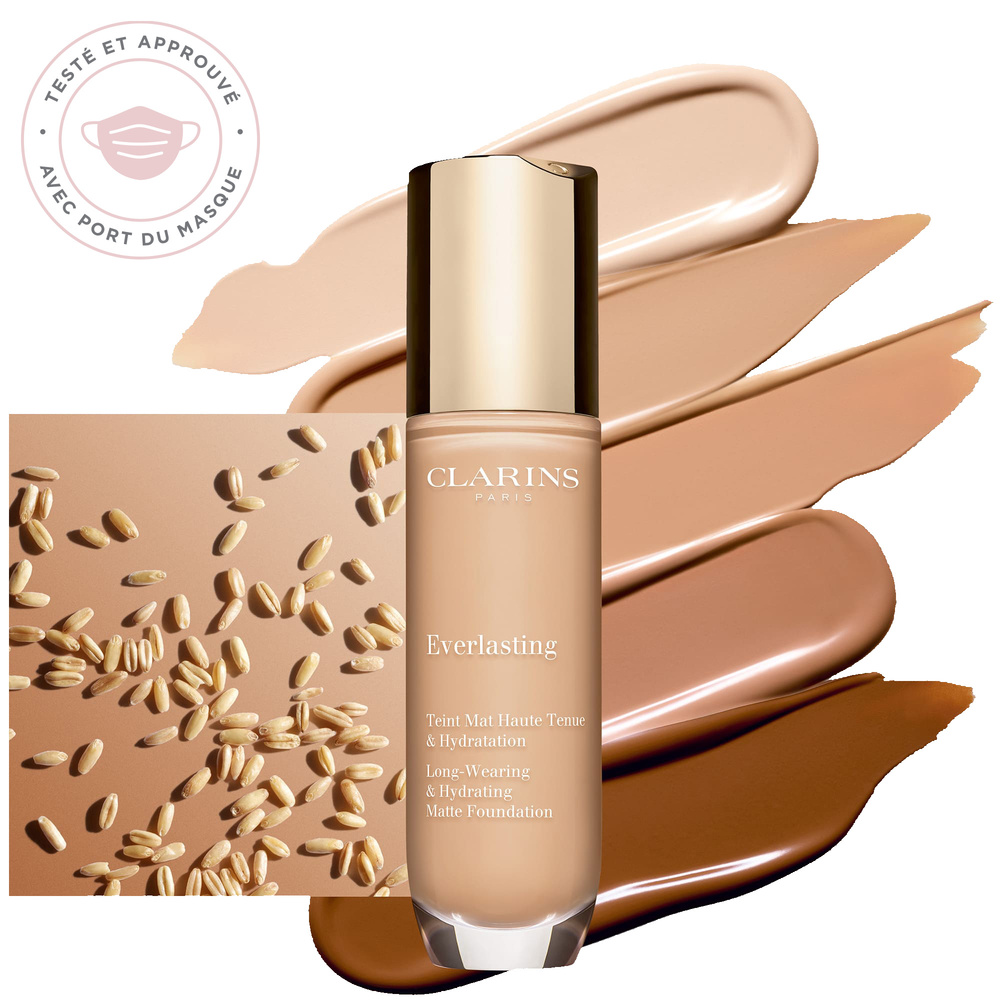 Clarins Everlasting  Teint Mat Haute Tenue & Hydratation Fond de teint soin