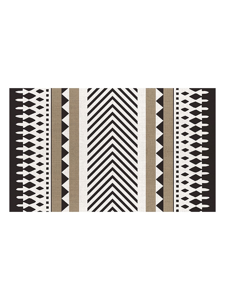 Selecta Stor Softvinyl-Teppich in Beige/ Schwarz/ Weiß günstig kaufen