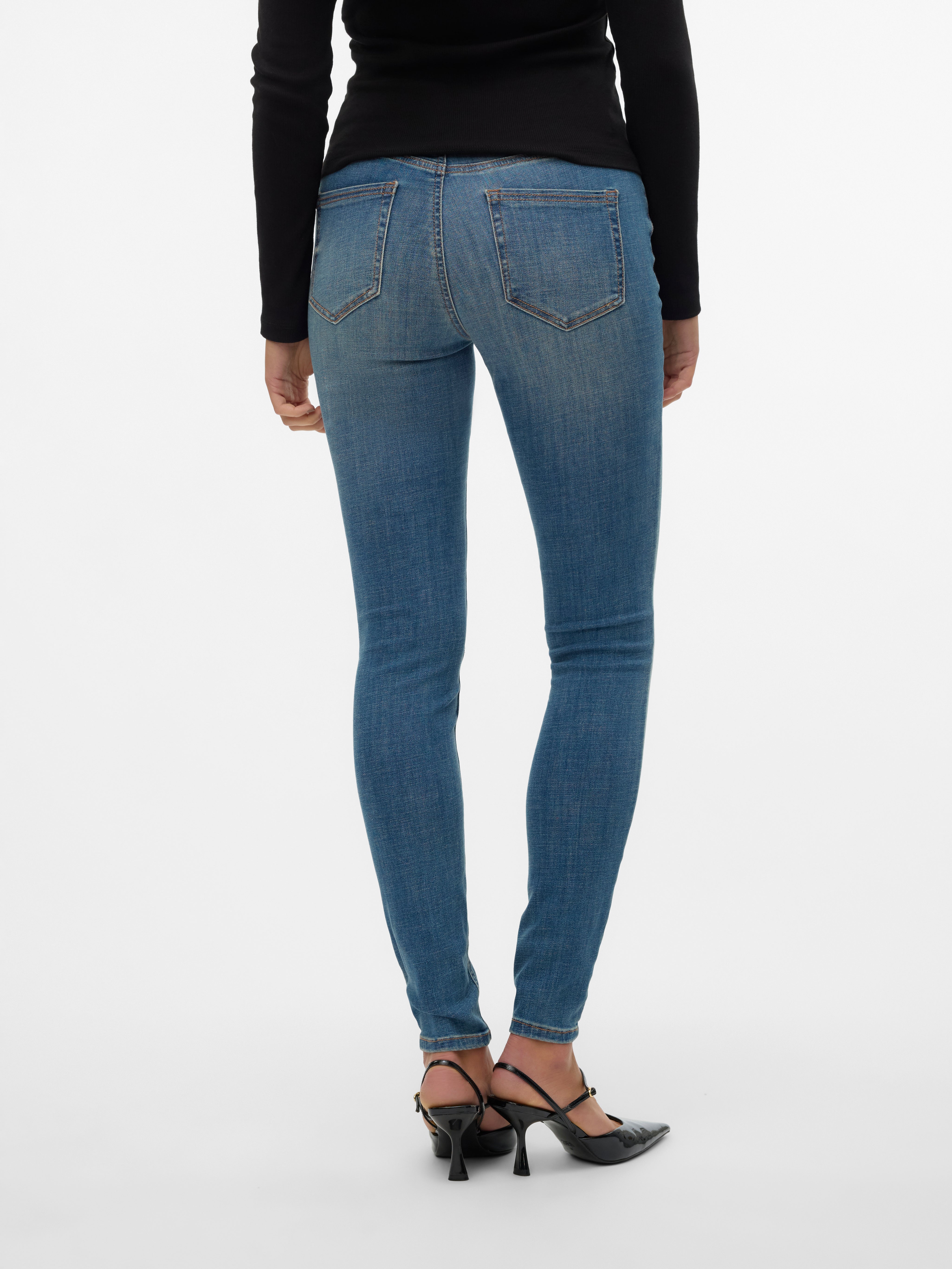 VMFLASH Mid Rise Skinny Fit Jeans