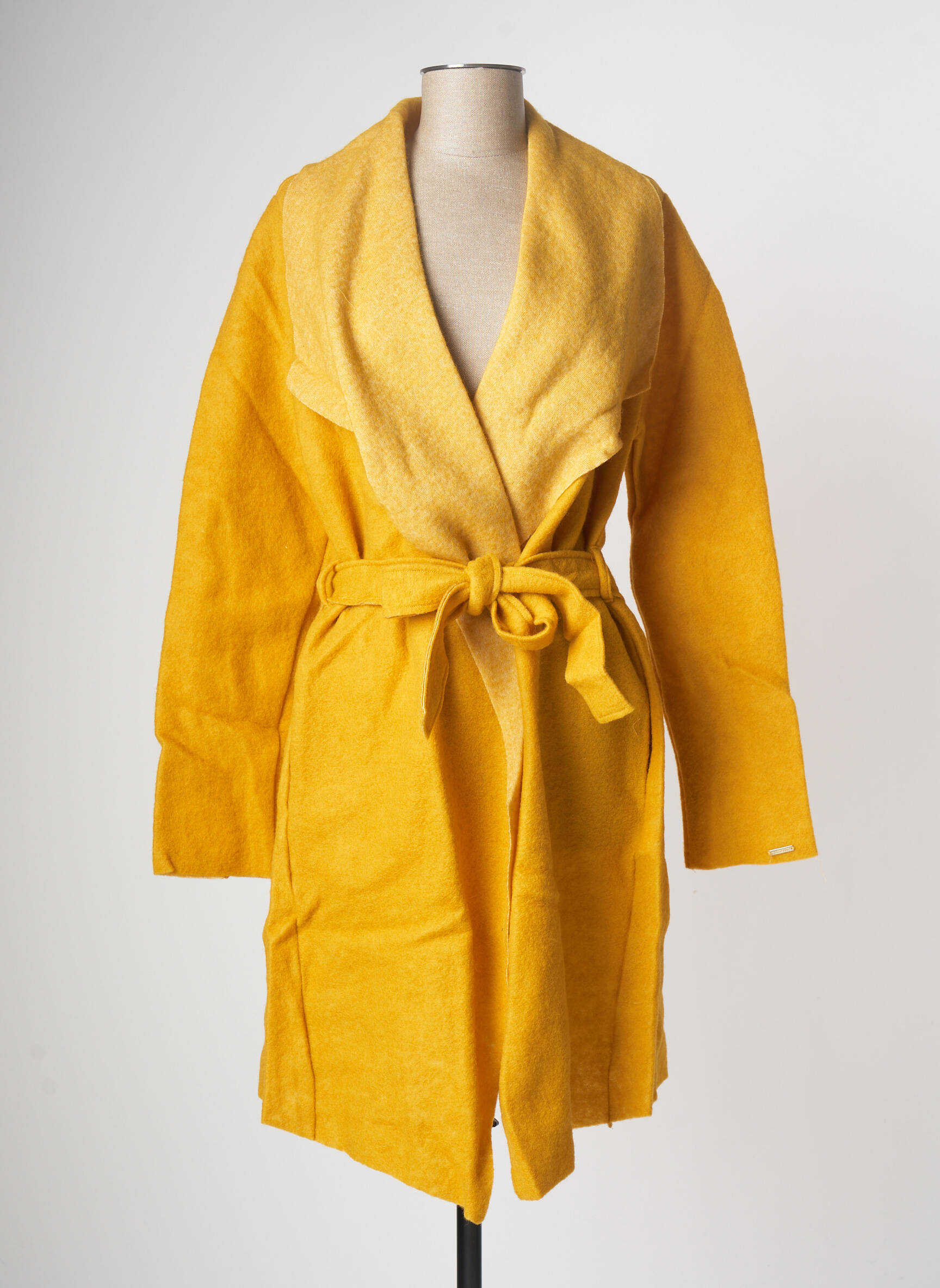 Maloka Manteaux Longs Femme couleur jaune