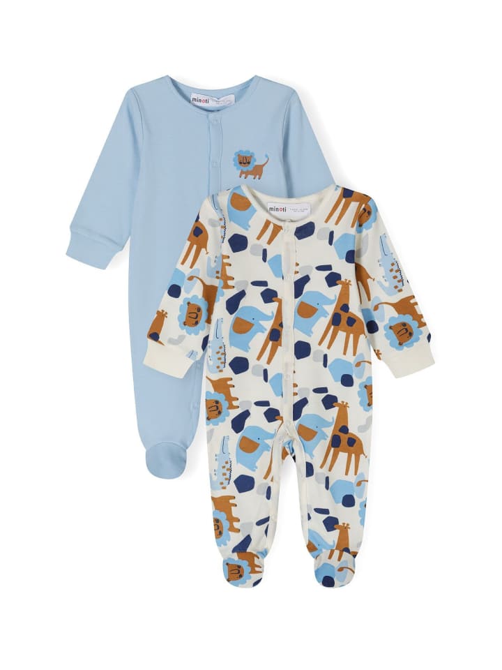 Minoti 2er. Set: Strampler 24babypack17 in hellblau günstig kaufen