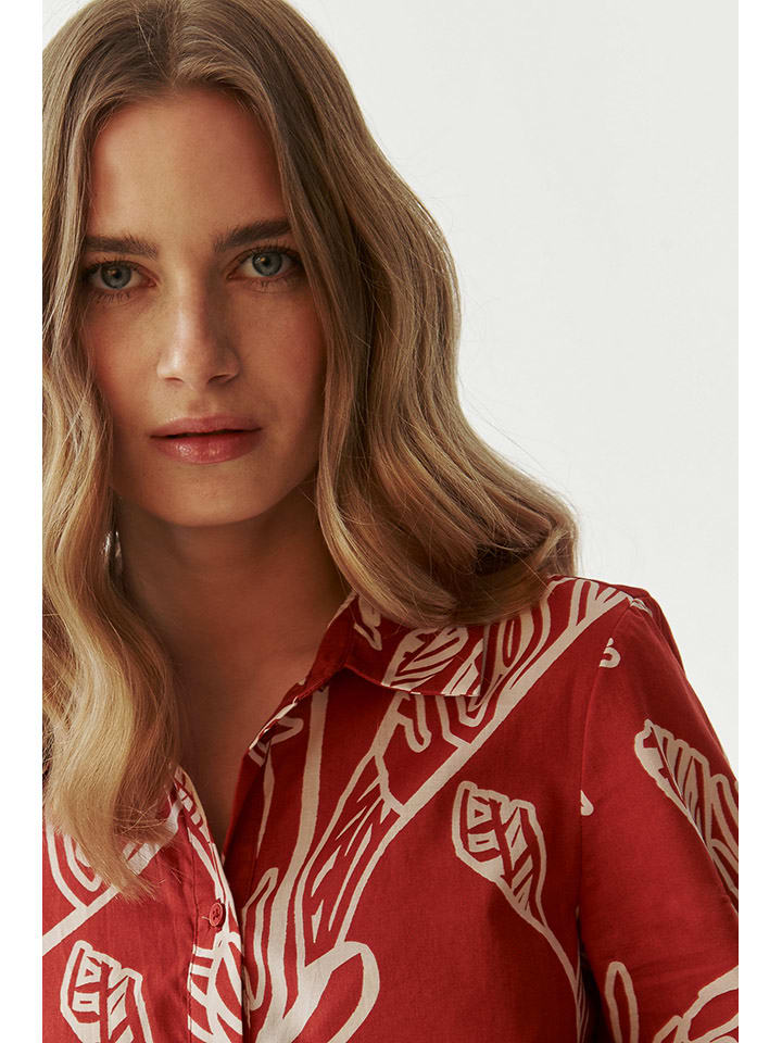 TATUUM Kleid in Rot/ Weiß günstig kaufen