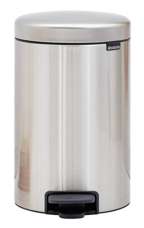 Brabantia Edelstahl Treteimer 12 L 25,1 (B) x 33,8 (T) x 41,1 (H) cm Silber