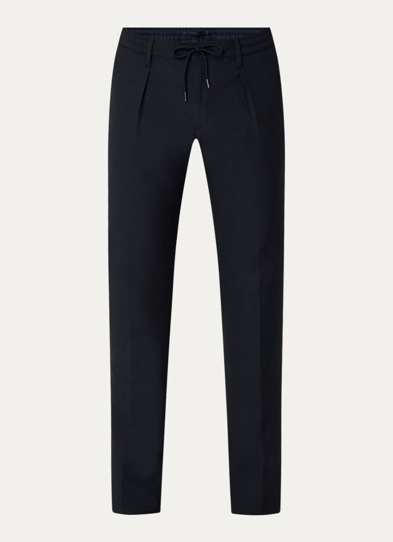 Pantaloni chino Profumo slim fit cu buzunare laterale